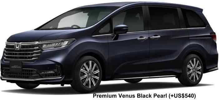 New Honda Odyssey Absolute e-HEV body color: PREMIUM VENUS BLACK PEARL (option color +US$540)