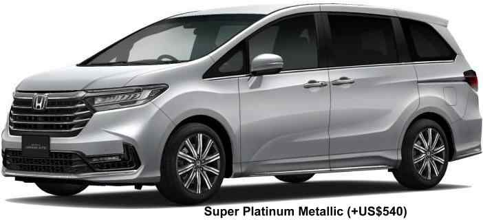 New Honda Odyssey Absolute e-HEV body color: SUPER PLATINUM METALLIC (option color +US$540)