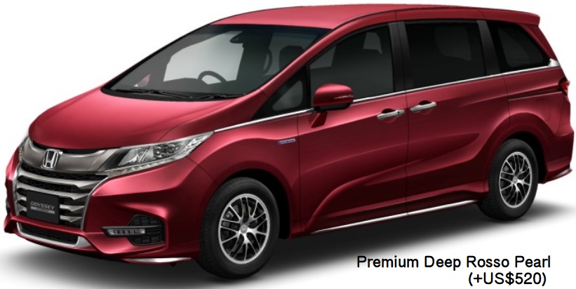 New Honda Odyssey Absolute e-HEV body color: PREMIUM DEEP ROSSO PEARL