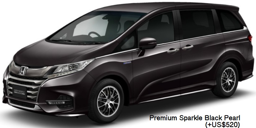 New Honda Odyssey Absolute e-HEV body color: PREMIUM SPARKLE BLACK PEARL