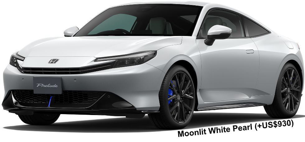 New Honda Prelude e-HEV RS body color: Moonlit White Pearl (option color +US$930)