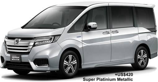 New Honda Stepwagon Spada Hybrid body color: SUPER PLATINIUM METALLIC (option color +US$420)
