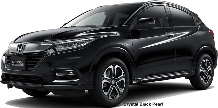 New Honda Vezel Hybrid body color: CRYSTAL BLACK PEARL