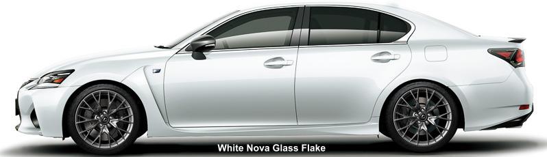 New Lexus GS F body color: White Nova Glass Flake
