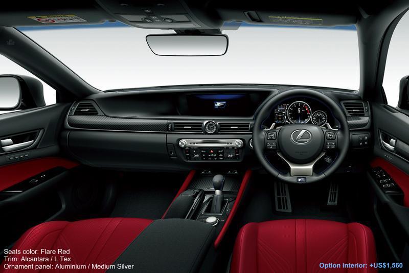 New Lexus GS F photo: Flare Red interior color