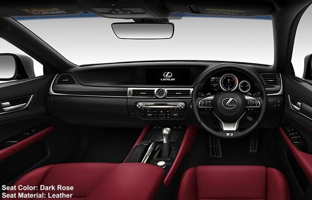 New Lexus GS300 F-Sport Cockpit photo: DARK ROSE