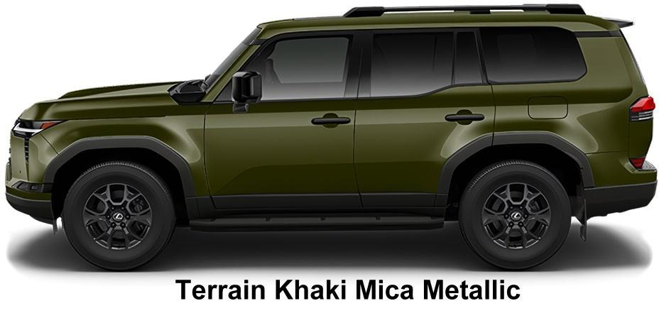 New Lexus GX550 Overtrail+ body color: Terrain Khaki Mica Metallic