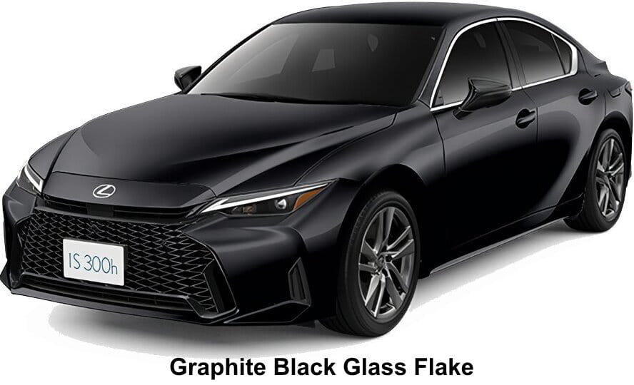 Lexus IS300h body color: Graphite Black Glass Flake