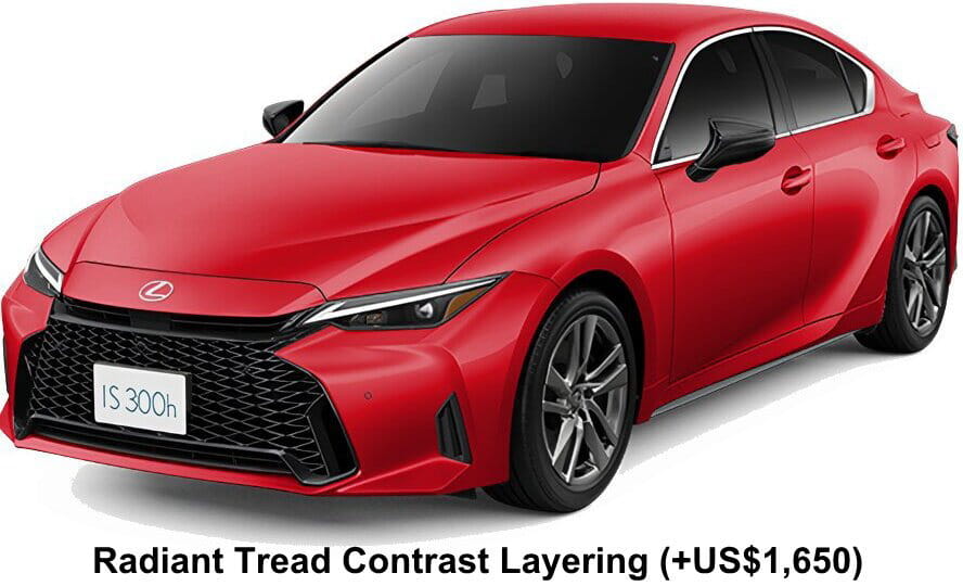 Lexus IS300h body color: Radiant Tread Contrast Layering (+US$1650)