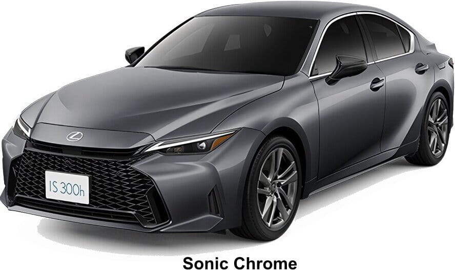 Lexus IS300h body color: Sonic Chrome
