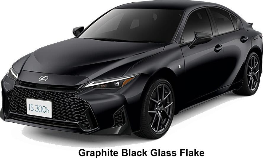 Lexus IS300h F-Sport body color: Graphite Black Glass Flake