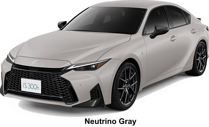 Lexus IS300h F-Sport body color: Neutrino Gray