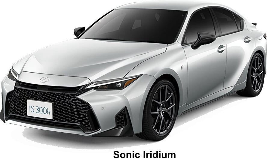 Lexus IS300h F-Sport body color: Sonic Iridium