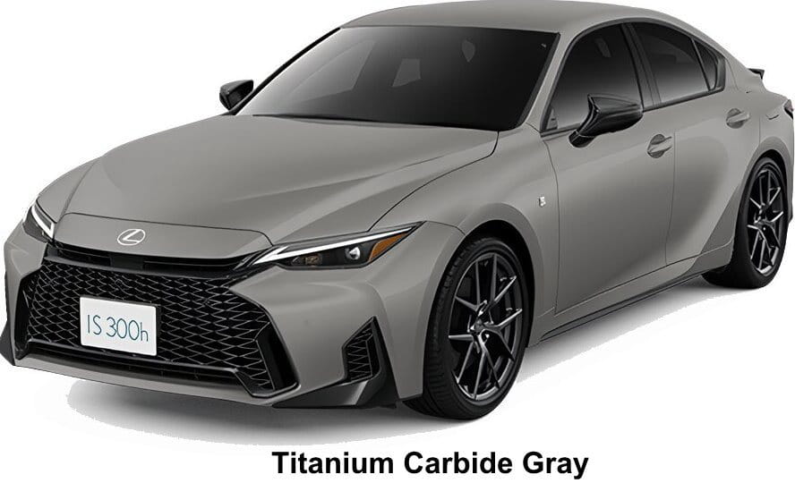 Lexus IS300h F-Sport body color: Titanium Carbide Gray