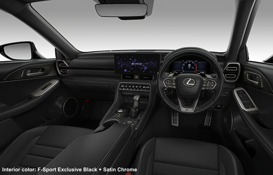 Lexus IS300h F-Sport photo: Cockpit view image (F-Sport Exclusive Black + Satin Chrome)