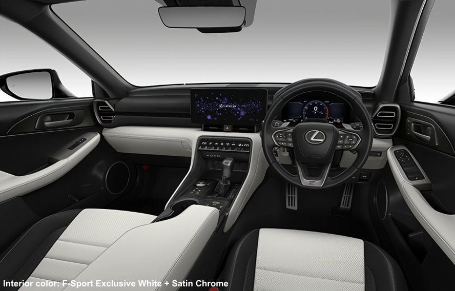 Lexus IS300h F-Sport photo: Cockpit view image (F-Sport Exclusive White + Satin Chrome)