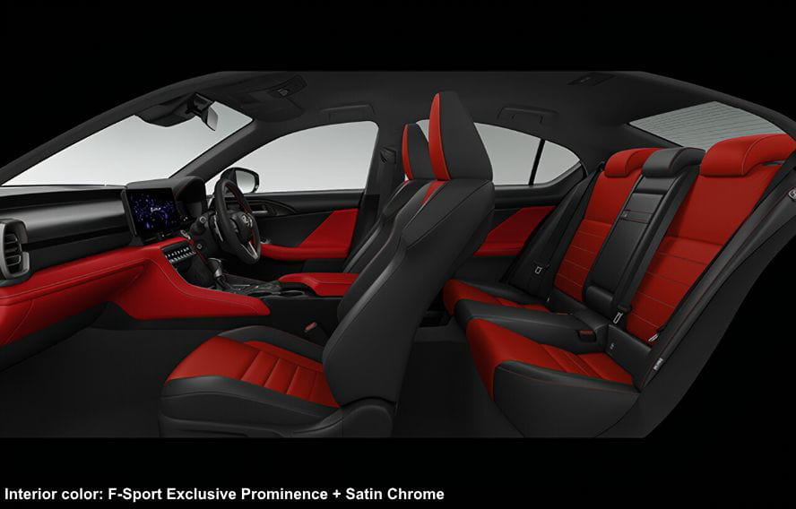 Lexus IS300h F-Sport photo: Interior view image (F-Sport Exclusive Prominence + Satin Chrome)