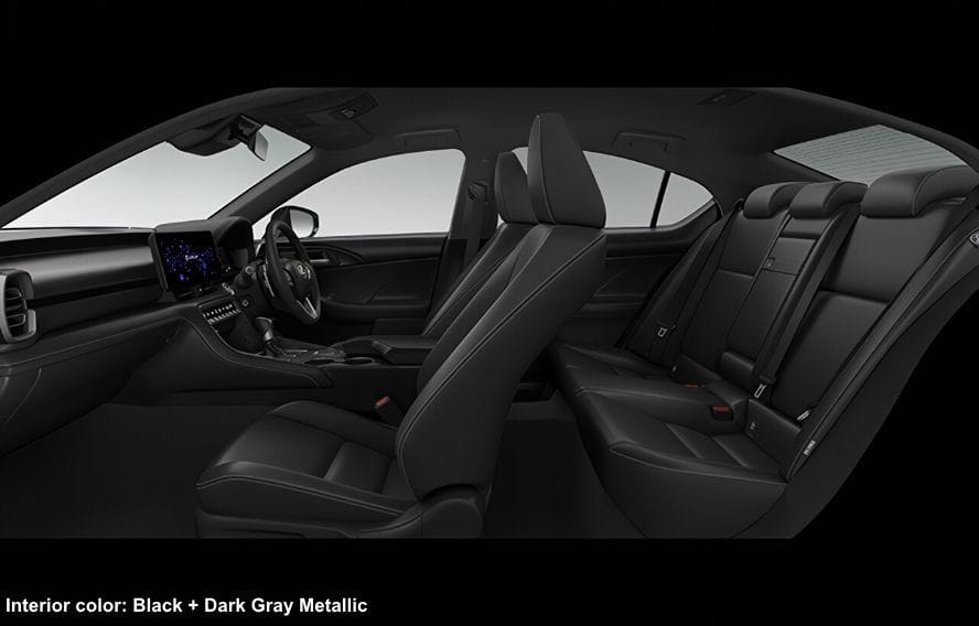 Lexus IS300h photo: Interior view image (Black + Dark Gray Metallic)