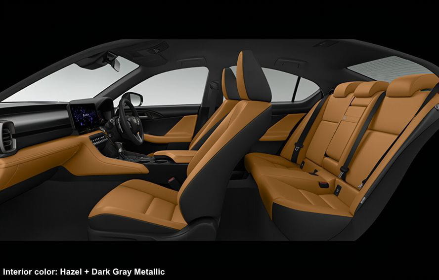 Lexus IS300h photo: Interior view image (Hazel + Dark Gray Metallic)
