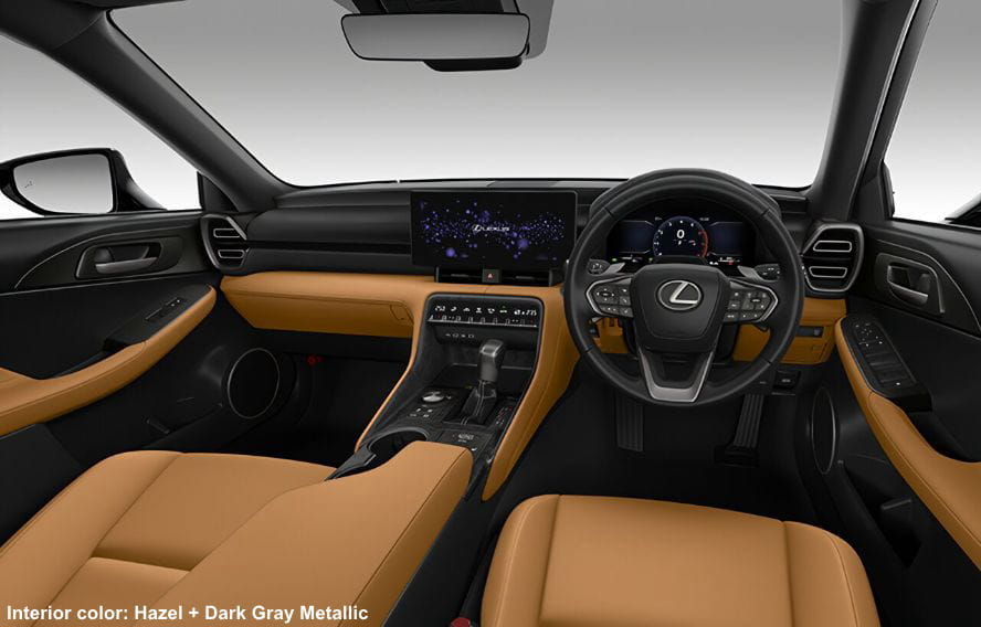 Lexus IS300h photo: cockpit view image (Hazel + Dark Gray Metallic)