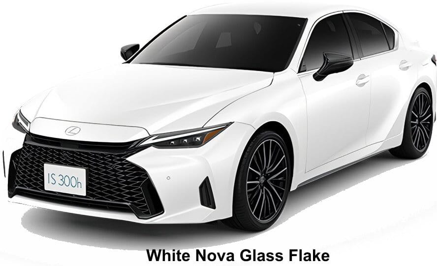Lexus IS300h Version-L body color: White Nova Glass Flake