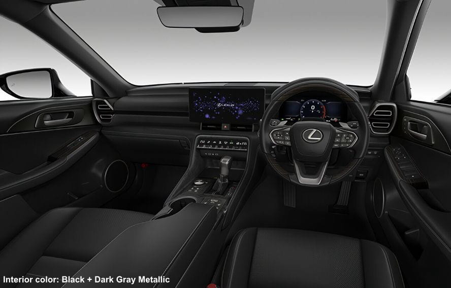 Lexus IS300h Version-L photo: Cockpit view image (Black + Dark Gray Metallic)