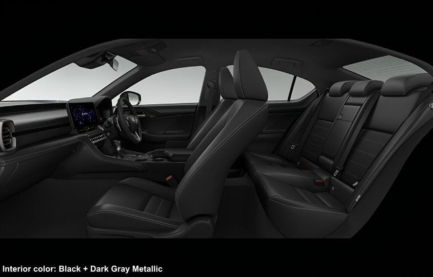 Lexus IS300h Version-L photo: Interior view image (Black + Dark Gray Metallic)