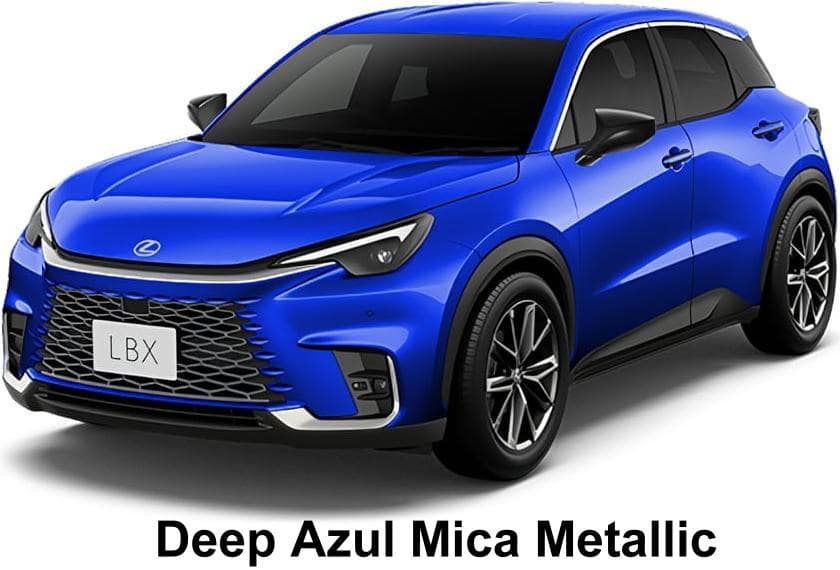 New Lexus LBX body color: Deep Azul Mica Metallic