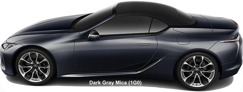 New Lexus LC500 Convertible body color: DARK GRAY MICA