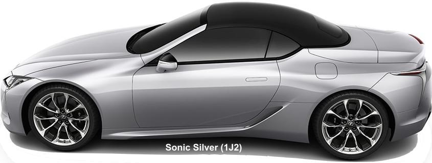 New Lexus LC500 Convertible body color: SONIC SILVER