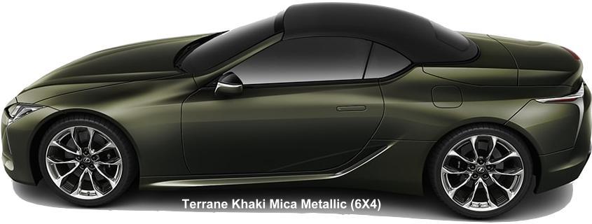 New Lexus LC500 Convertible body color: TERRANE KHAKI MICA METALLIC