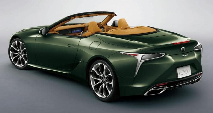 New Lexus LC500 Convertible photo: Rear view image