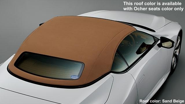 New Lexus LC500 Convertible photo: Roof image (SAND BEIGE) This roof color is available with Ccher seats color only