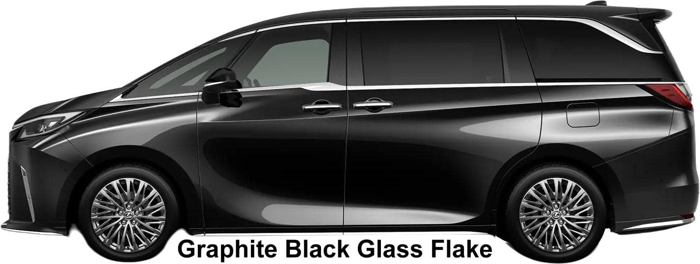 New Lexus LM500H Executive body color: Graphite Black Glass Flake