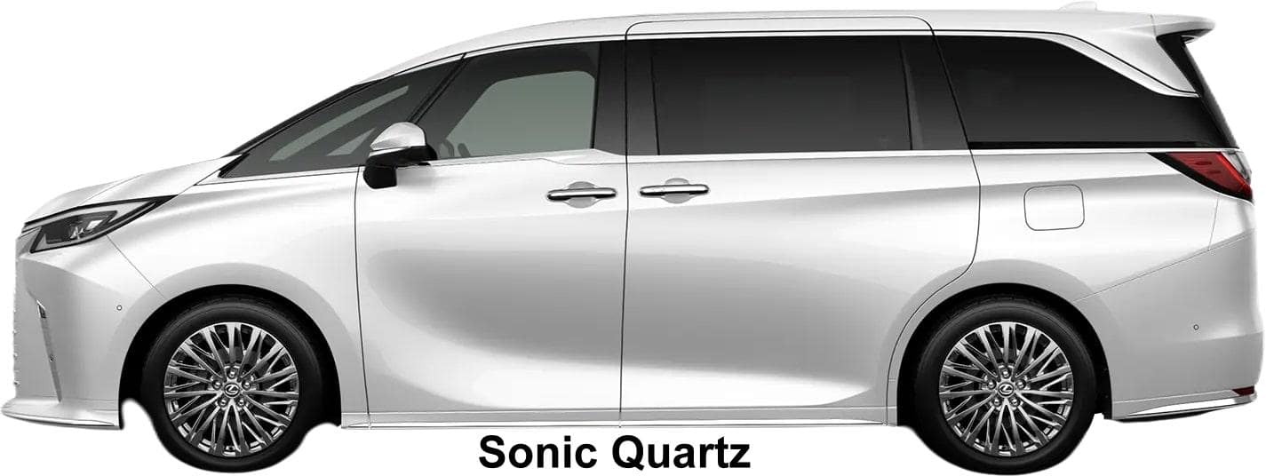 New Lexus LM500H Executive body color: Sonic Quartz