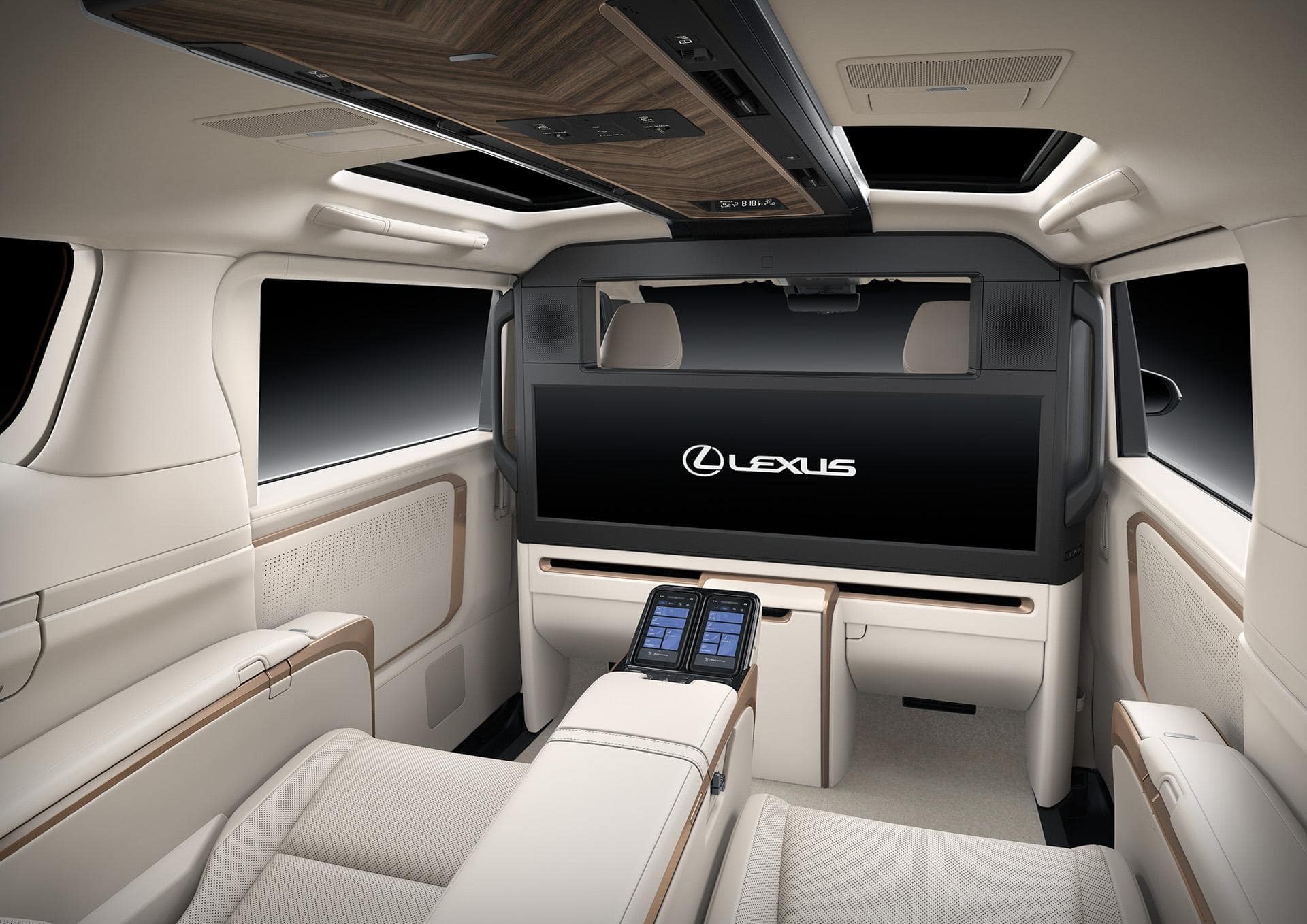 New Lexus LM500H photo: Interior view image (Solis White) 1