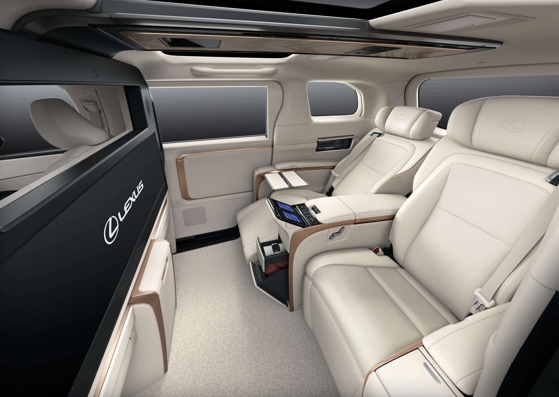 New Lexus LM500H photo: Interior view image (Solis White) 5