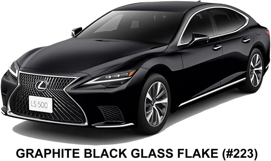 New Lexus LS500 body color: Graphite Black Glass Flake  (color No. 223)