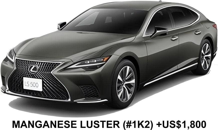 New Lexus LS500 body color: Manganese Luster (color No. 1K2) option color +US$ 1,800