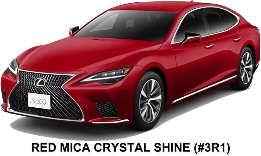 New Lexus LS500 body color: Red Mica Crystal Shine (color No. 3R1)