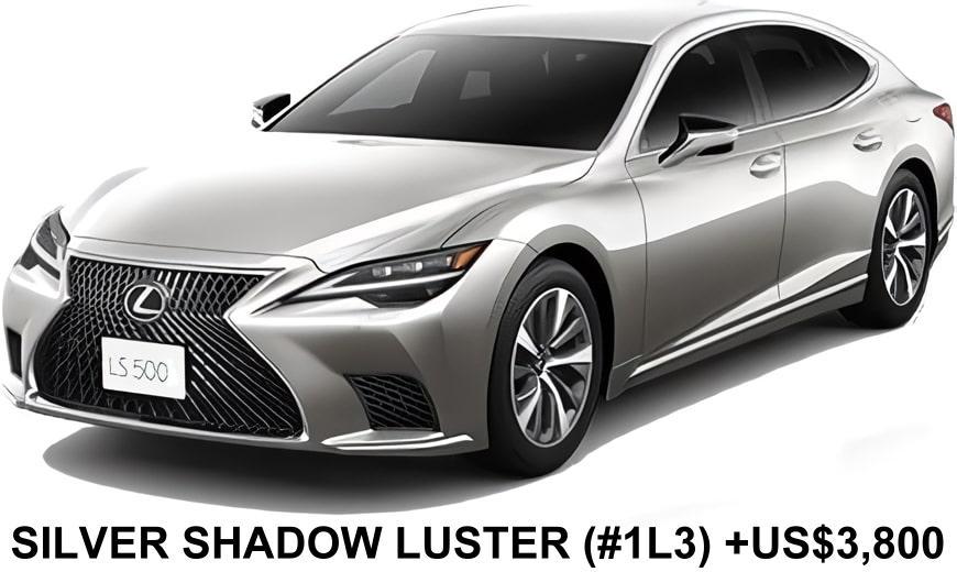 New Lexus LS500 body color: Silver Shadow Luster (color No. 1L3) option color +US$ 3,800