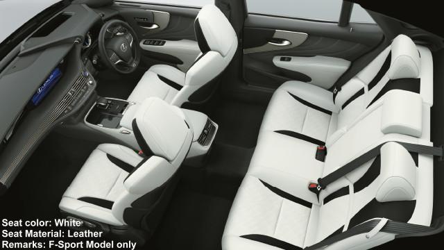 New Lexus LS500 Seat color: White (Leather) F-Sport Model only