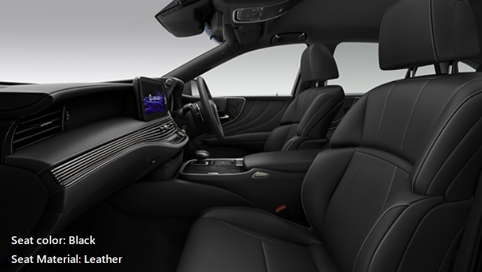 New Lexus LS500 Seat color: Black (Leather)