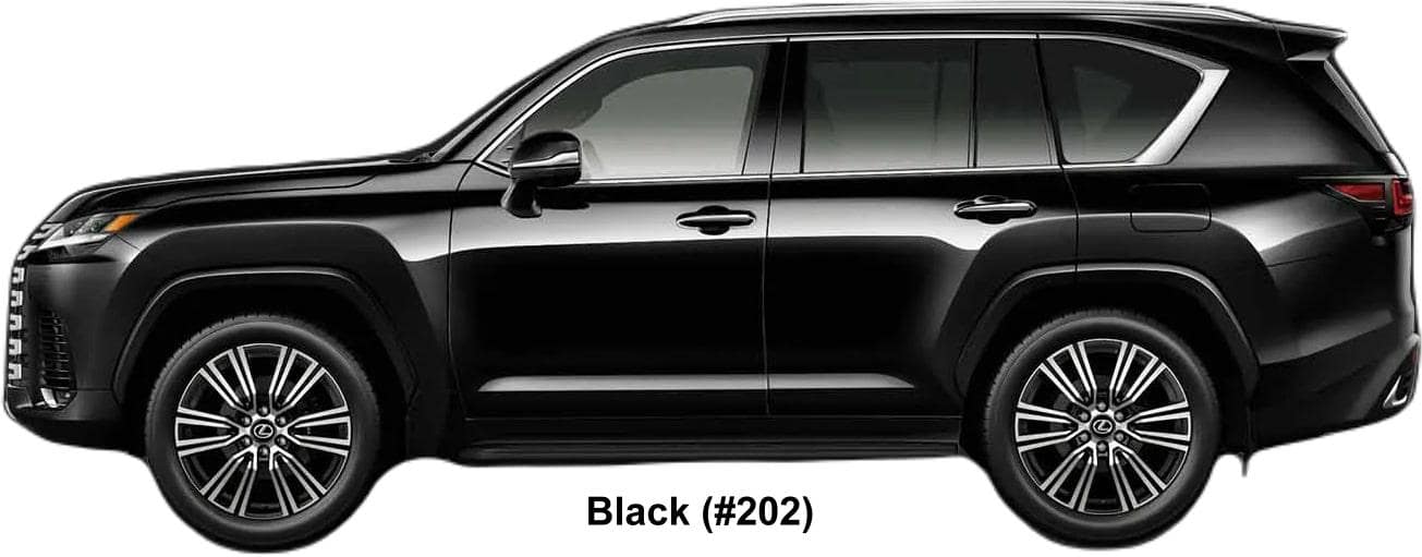 New Lexus LX600 body color: Black (color No.202)