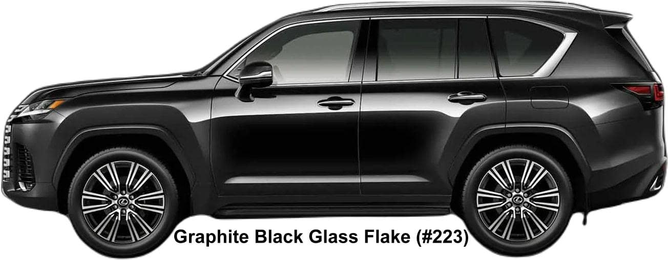 New Lexus LX600 body color: Graphite Black Glass Flake (color No.223)
