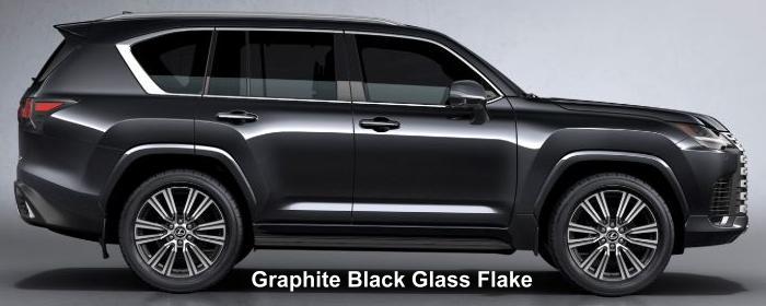 New Lexus LX600 body color: GRAPHITE BLACK GLASS FLAKE