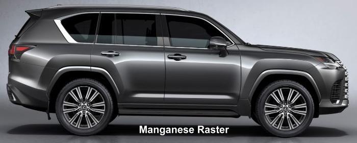 New Lexus LX600 body color: MANGANESE RASTER