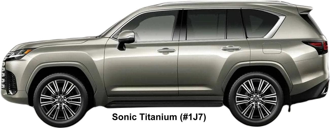 New Lexus LX600 body color: Sonic Titanium (color No.1J7)