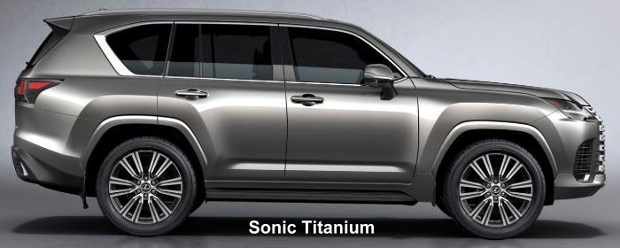 New Lexus LX600 body color: SONIC TITANIUM