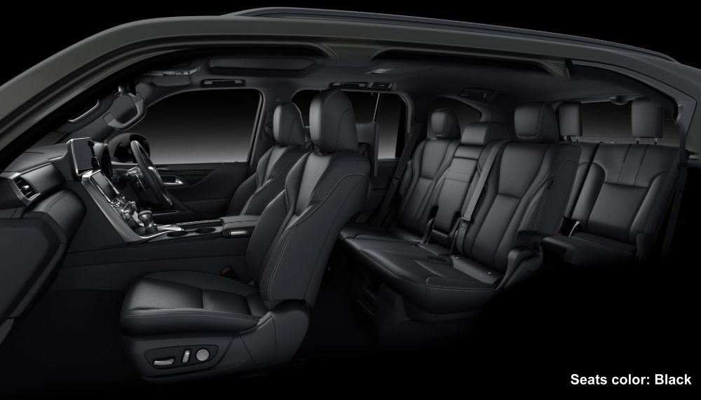 New Lexus LX600 interior color: BLACK